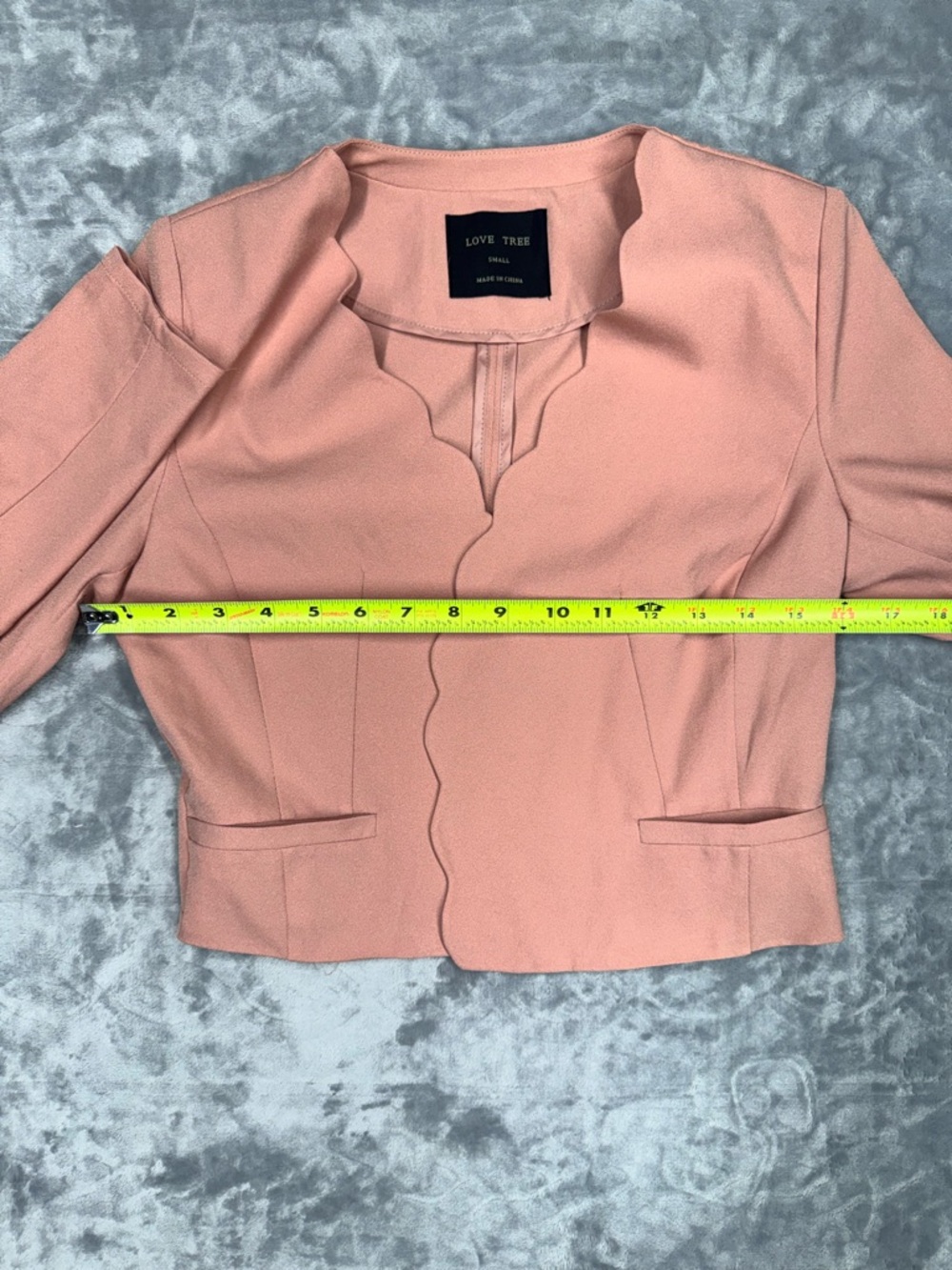 Love Tree Womens Pink Cropped Blazer - Picture 4 of 8